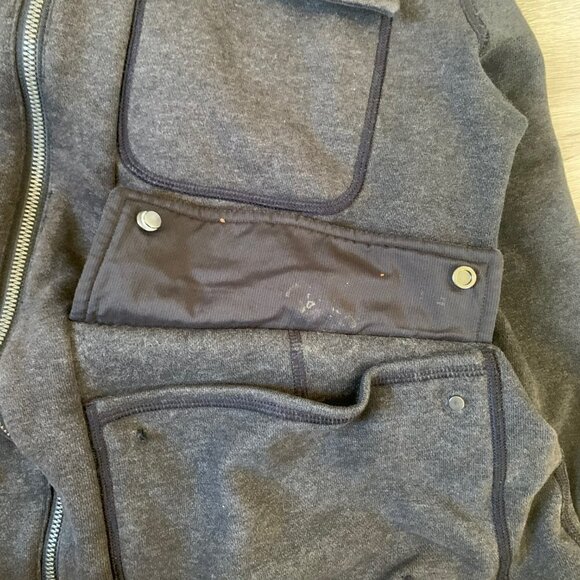Lululemon Dark Grey Men Jacket with Pockets Size L - Picture 15 of 15
